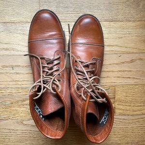 Frye lace up ankle boots